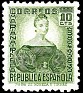 Spain 1934 Characters 10 CTS Green Edifil 682